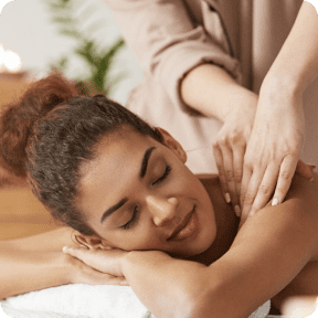 Woman enjoying massage
